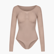 Body gainant manches longues femme – shapewear sculptant invisible & confortable