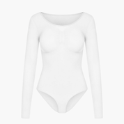Body gainant manches longues femme – shapewear sculptant invisible & confortable