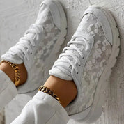 Baskets femme en dentelle – Élégantes, respirantes et confortables