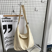 Sac épaule femme TANSIE – oversize toile minimaliste & pratique