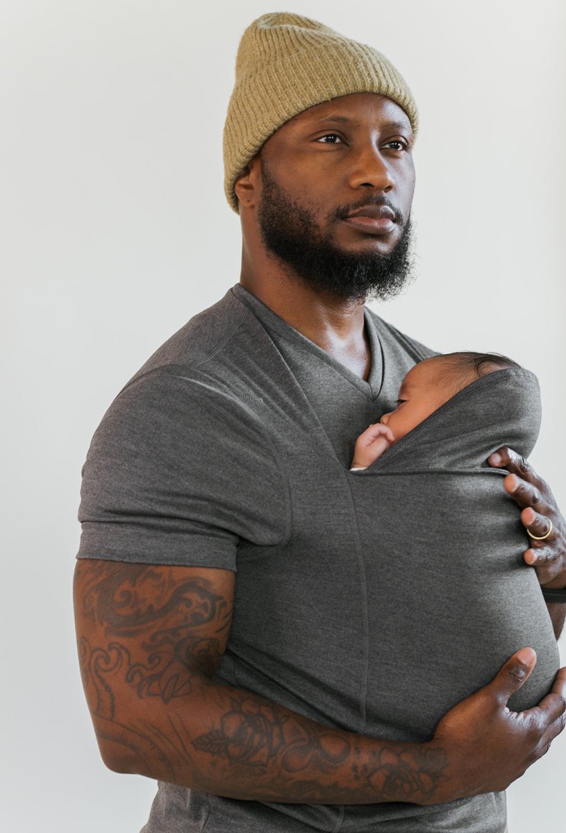 CozyCarry t-shirt de portage bébé | Haut pratique pour parents | T-shirt allaitement