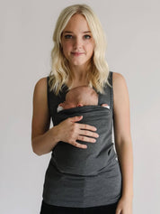 CozyCarry t-shirt de portage bébé | Haut pratique pour parents | T-shirt allaitement