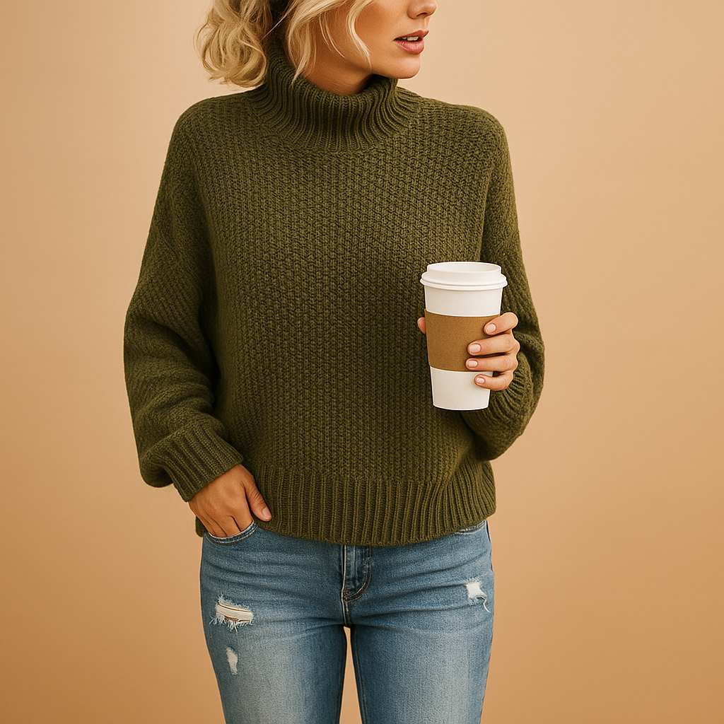 Linde | Pull Femme Intemporel en Maille – Élégant, Doux & Confortable