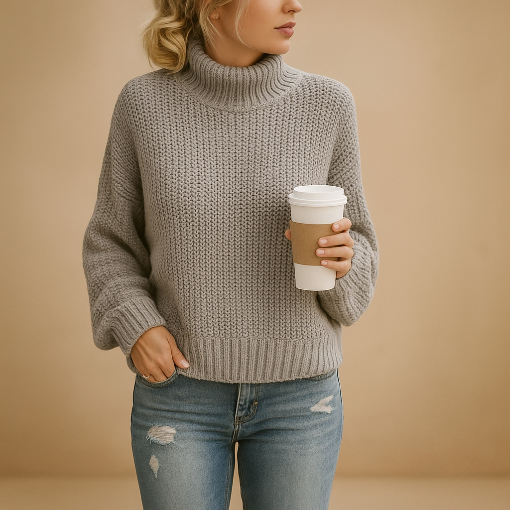 Linde | Pull Femme Intemporel en Maille – Élégant, Doux & Confortable