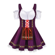 Dirndl Oktoberfest femme Janina – robe bavaroise traditionnelle avec tablier & blouse
