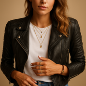 Nadine | Veste Femme en Simili-Cuir Noir – Élégante, Moderne & Polyvalente